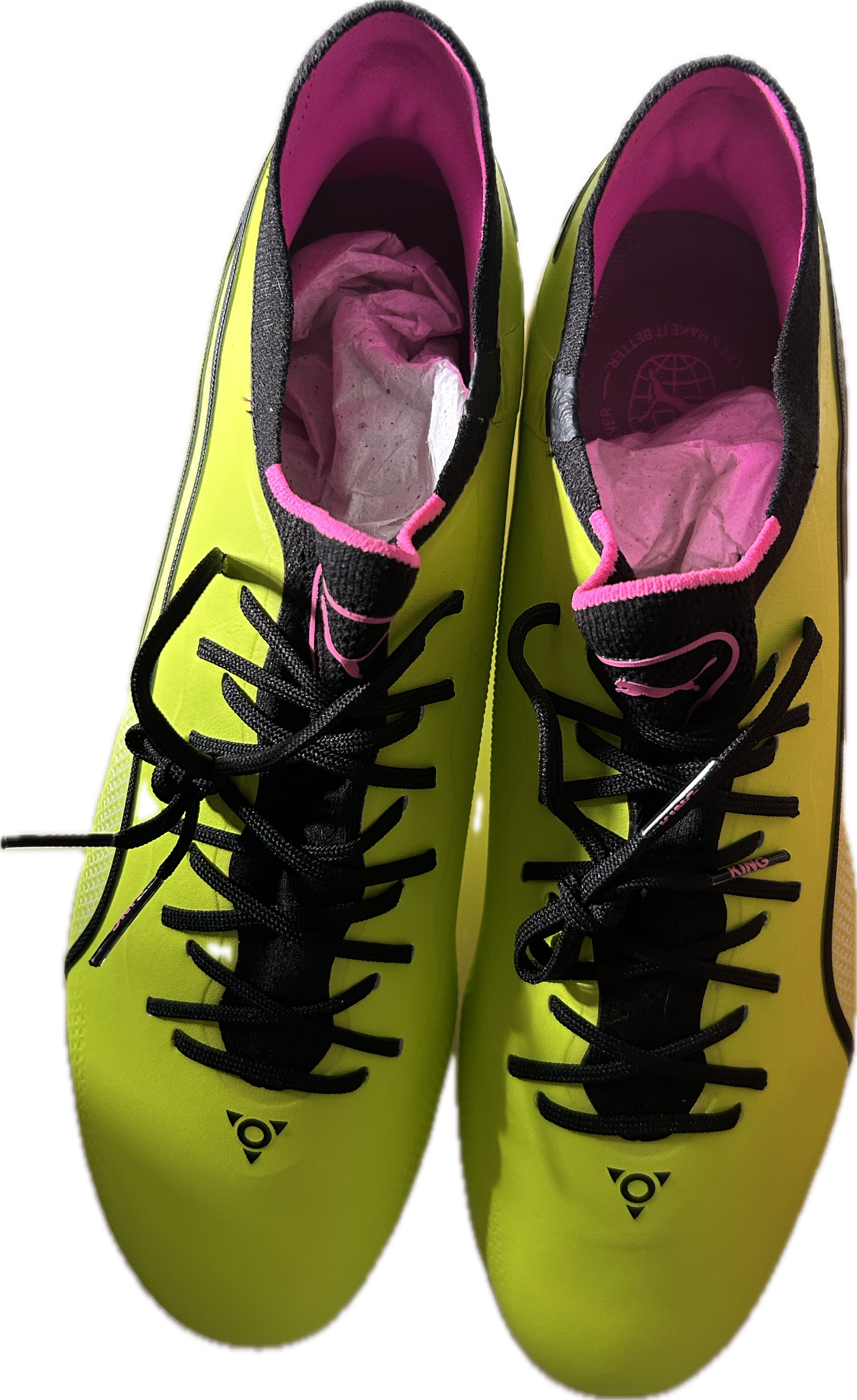 Fußballschuhe PUMA King Ultimate MxSG, Electric Lime-PUMA Black 44,5