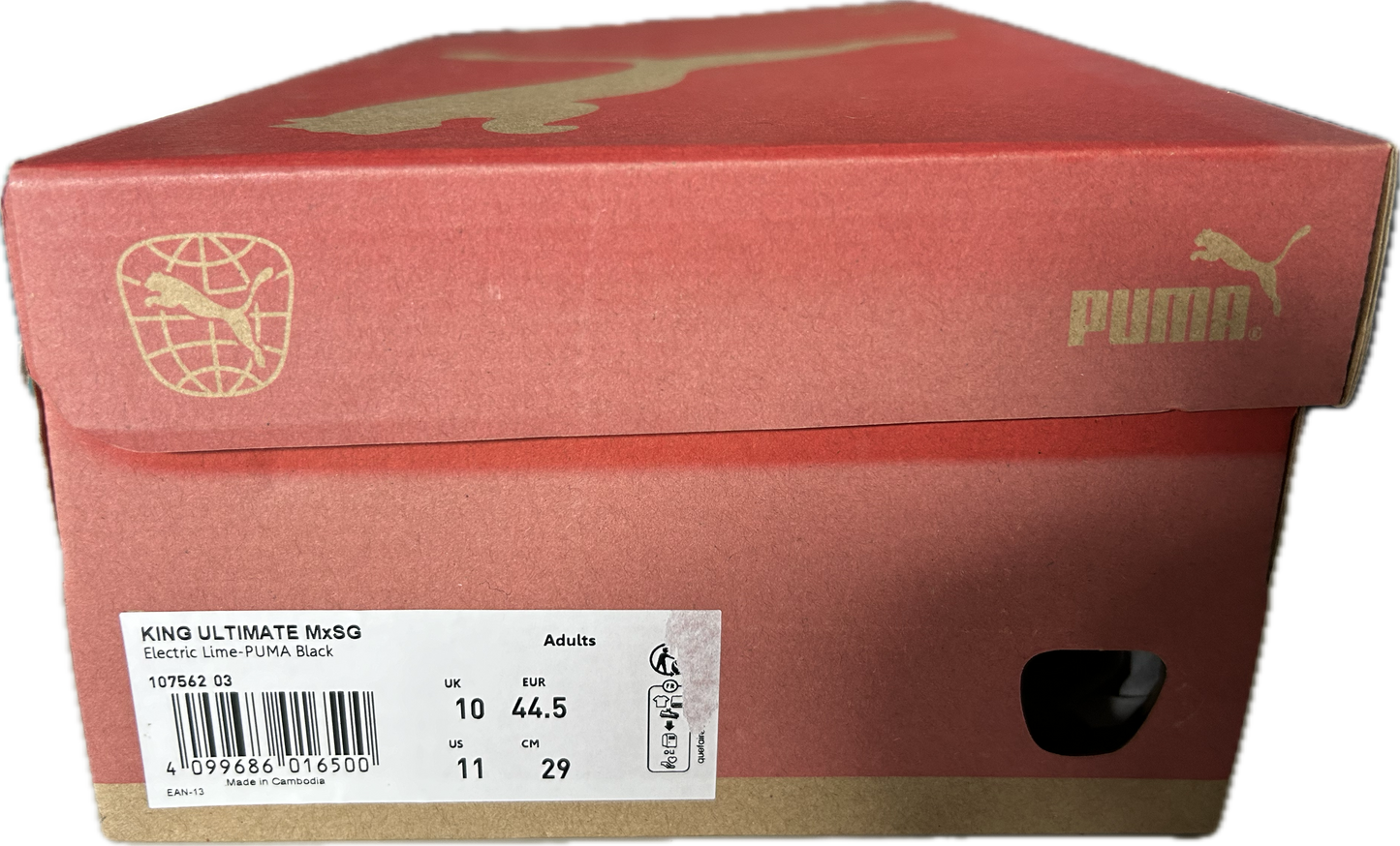 Fußballschuhe PUMA King Ultimate MxSG, Electric Lime-PUMA Black 44,5