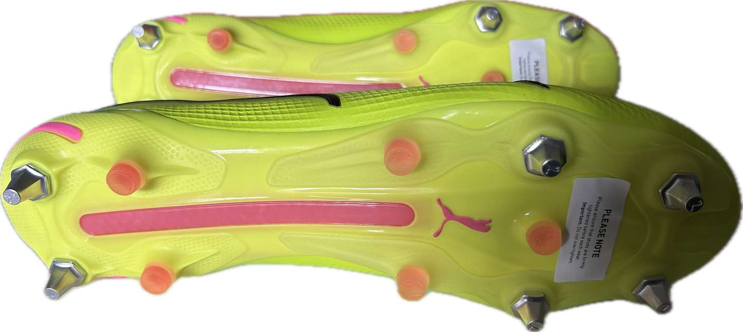Fußballschuhe PUMA King Ultimate MxSG, Electric Lime-PUMA Black 44,5