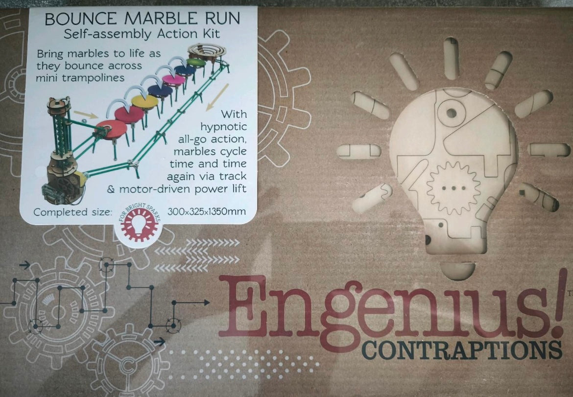 Engenius Contraptions Holz Modellbau Kugelbahn NEU
