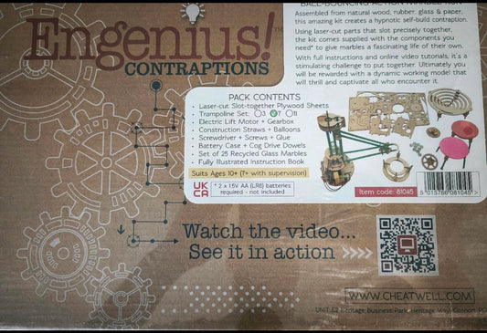 Engenius Contraptions Holz Modellbau Kugelbahn NEU
